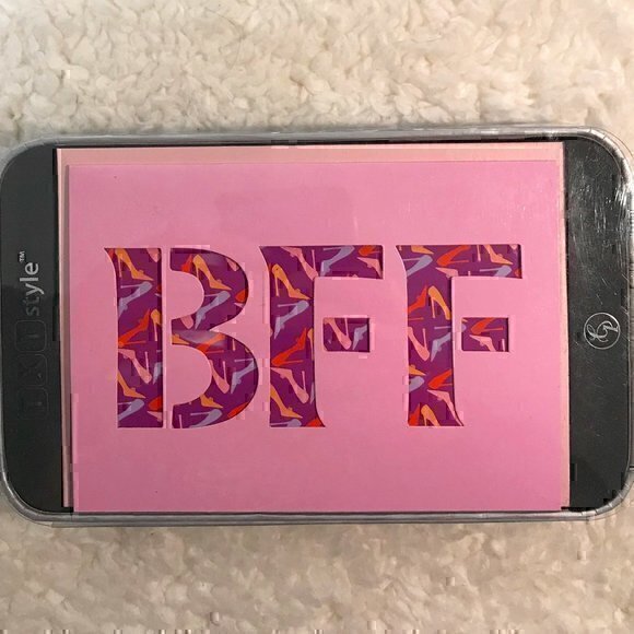 💖 2/$14 C.R. Gibson "BFF" TXT Style Blank, Boxed Notecards - Picture 1 of 5